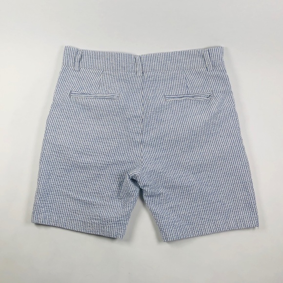 Le 31 Men's Seersucker Shorts, Blue & White, Size 32 - Picture 3 of 3